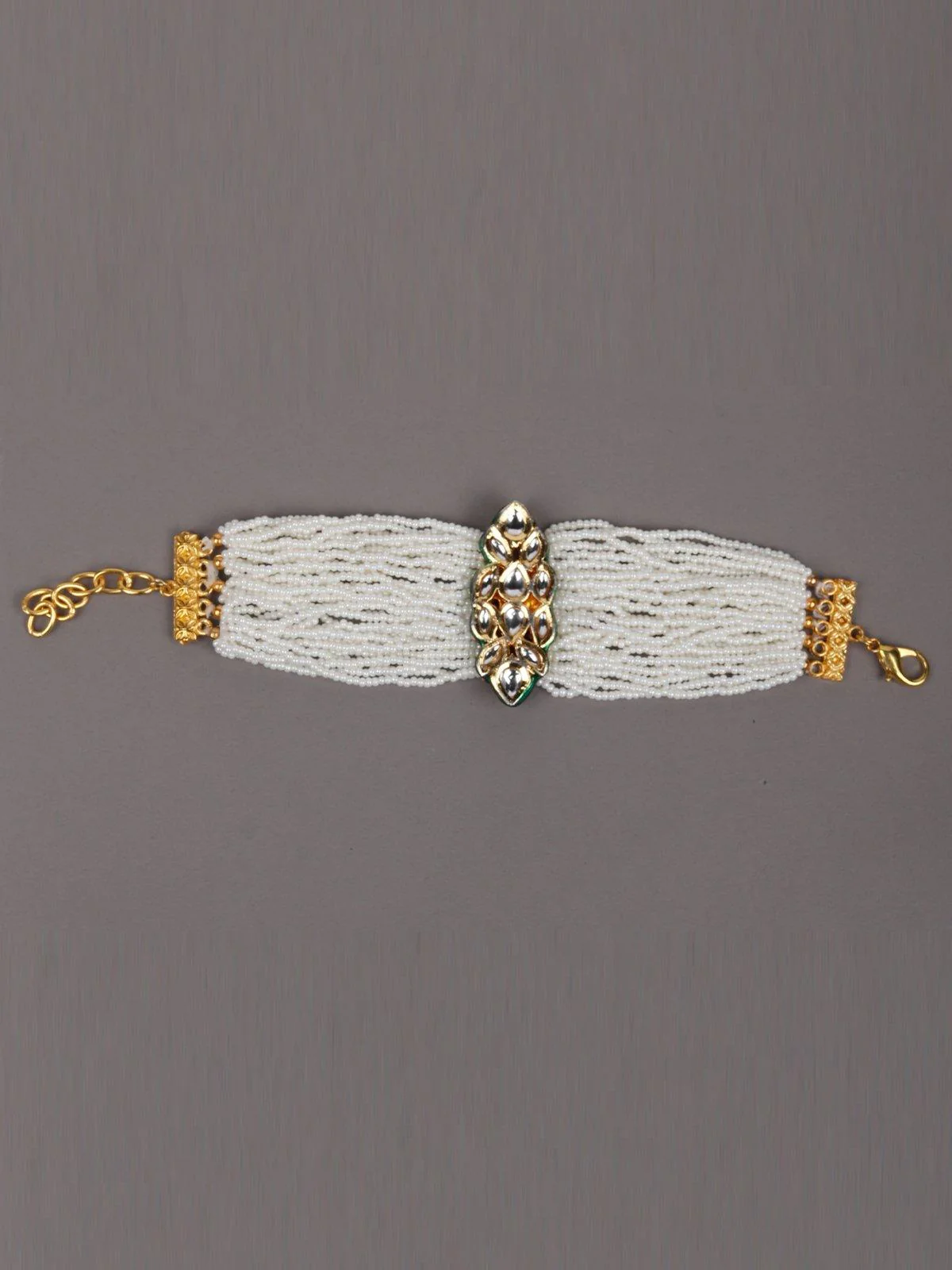 Odette Women White Metal Bracelet - Image 3