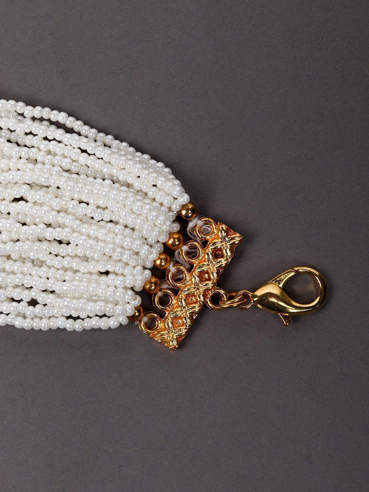 Odette Women White Metal Bracelet - Image 5