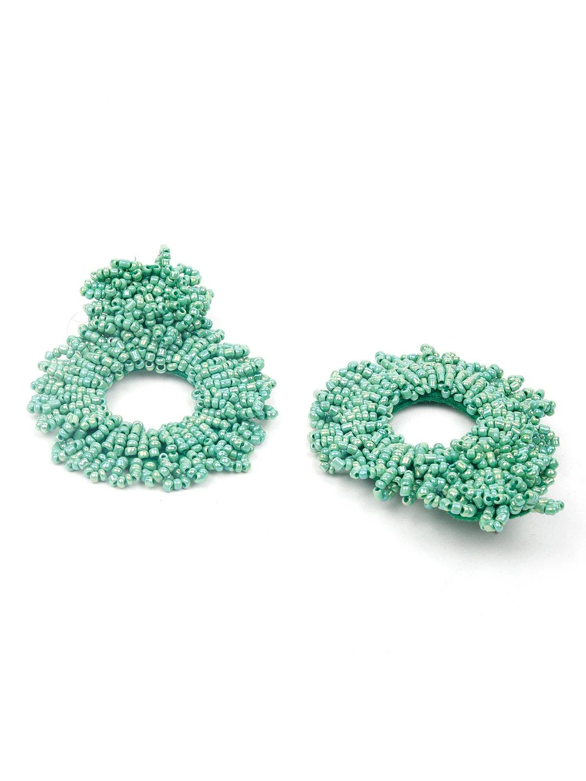 Odette Women Green Metal Earrings - Image 6