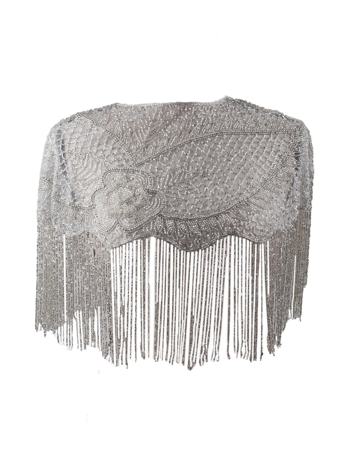 Odette Fully Sequential Silver Gorgeous Cape For Women - Image 3