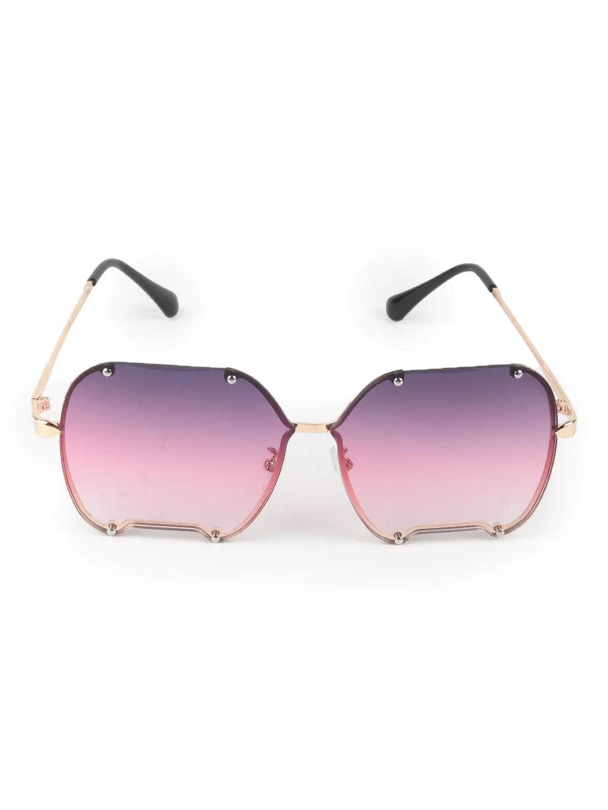 Odette Women Purple High-Index Acrylic Sunglasses - Image 2