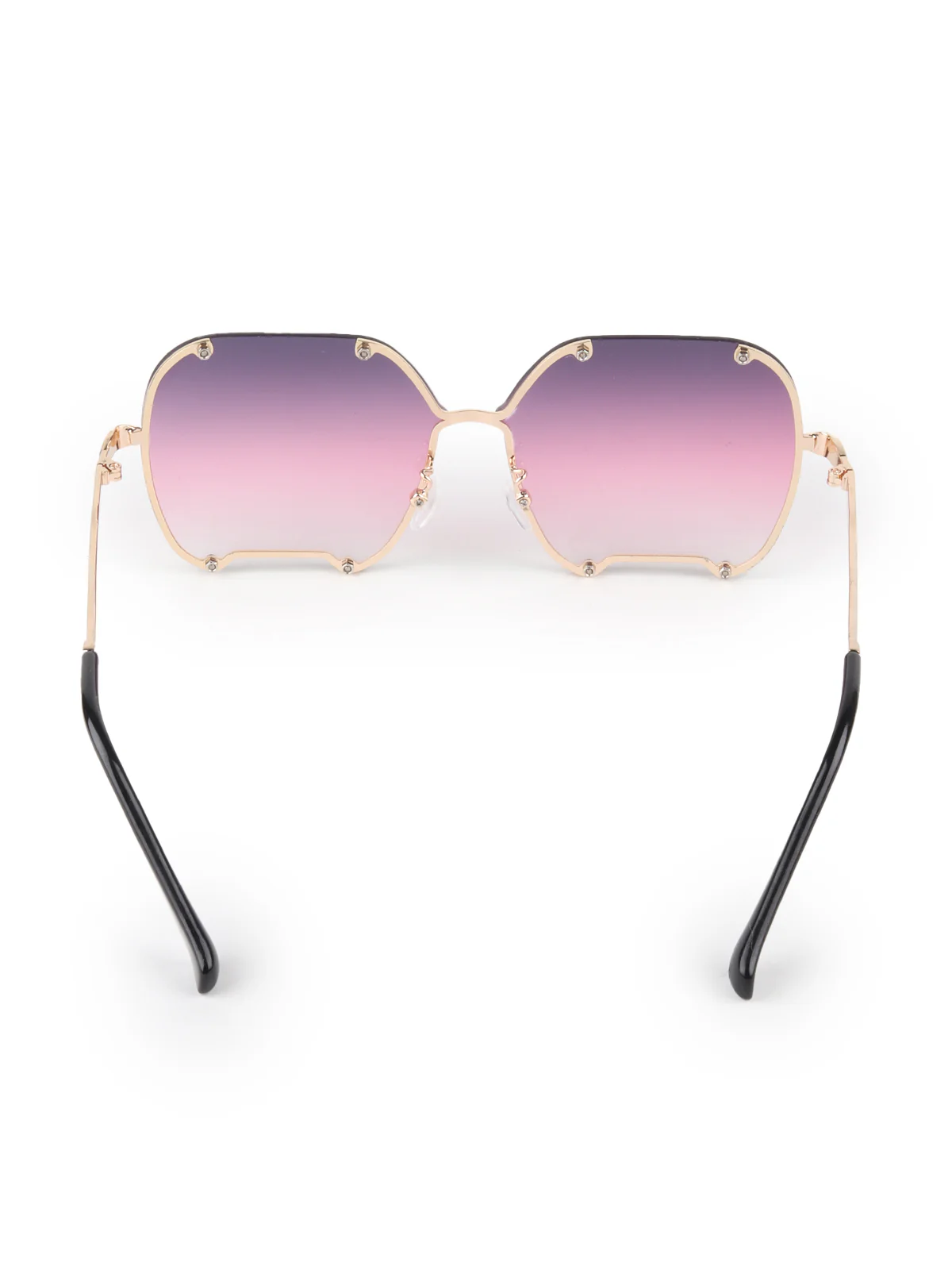 Odette Women Purple High-Index Acrylic Sunglasses - Image 4