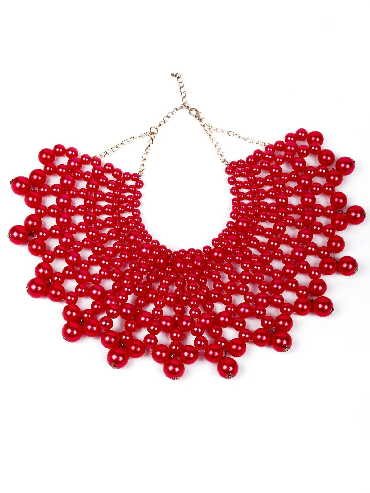 Odette Women Pink Beaded Necklace - Image 3