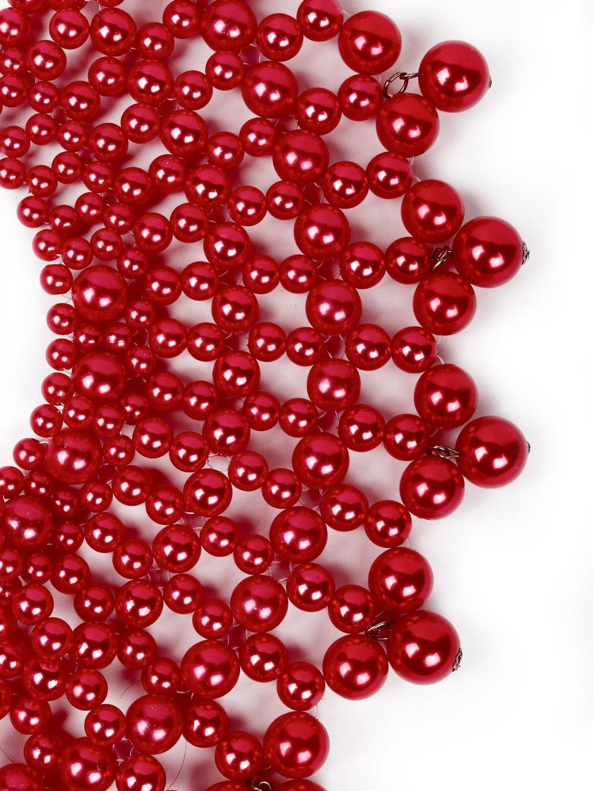 Odette Women Pink Beaded Necklace - Image 5