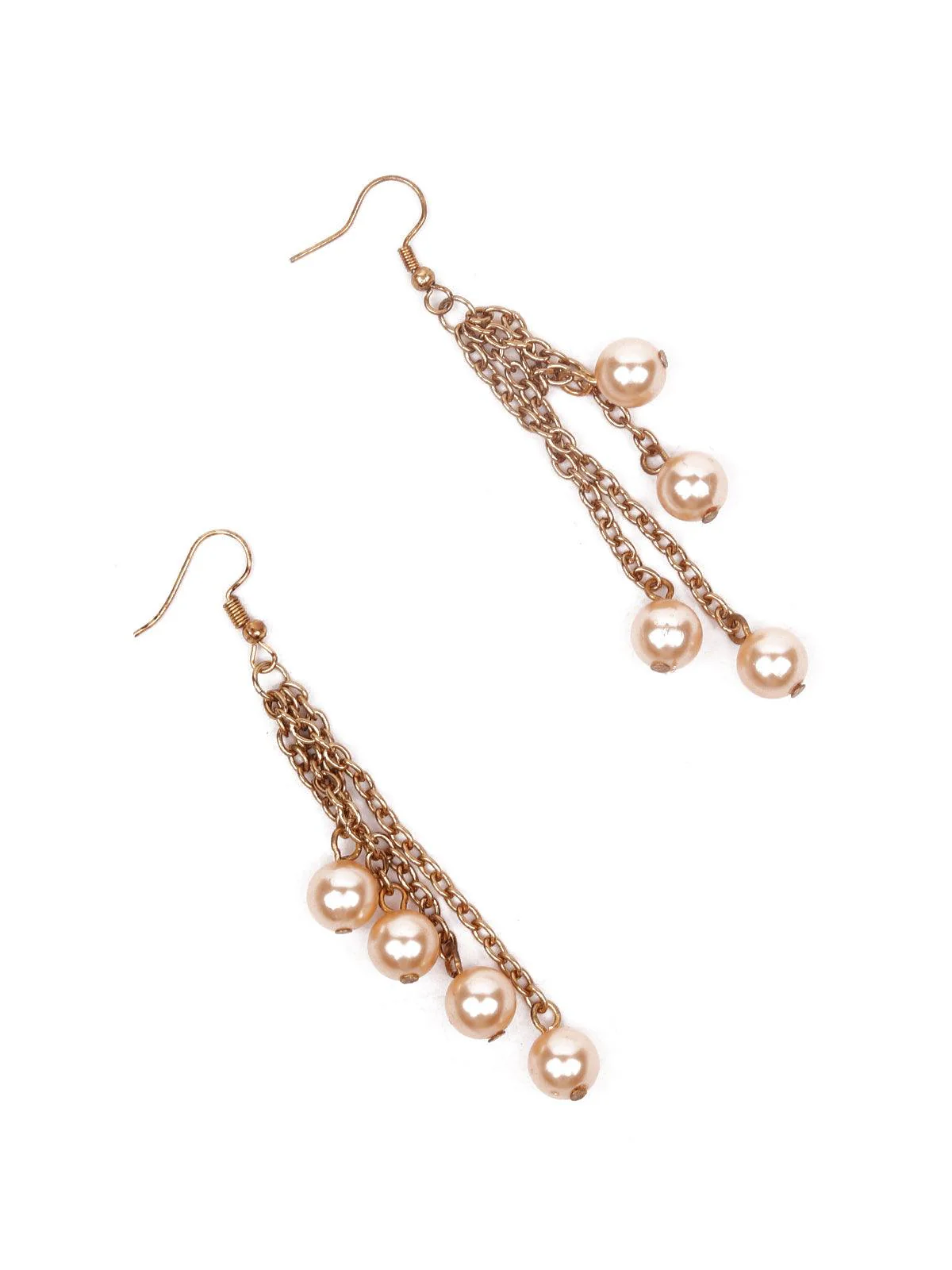 Odette Women Gold Beaded Pendant Necklace Set - Image 7
