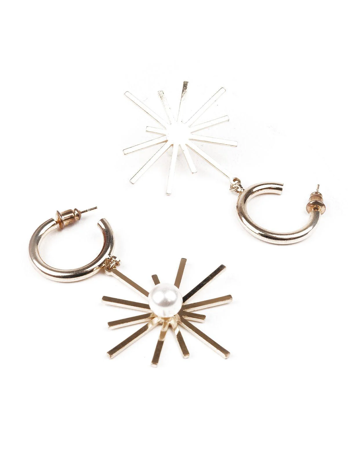 Odette Women Gold Color Dangle Earring - Image 3