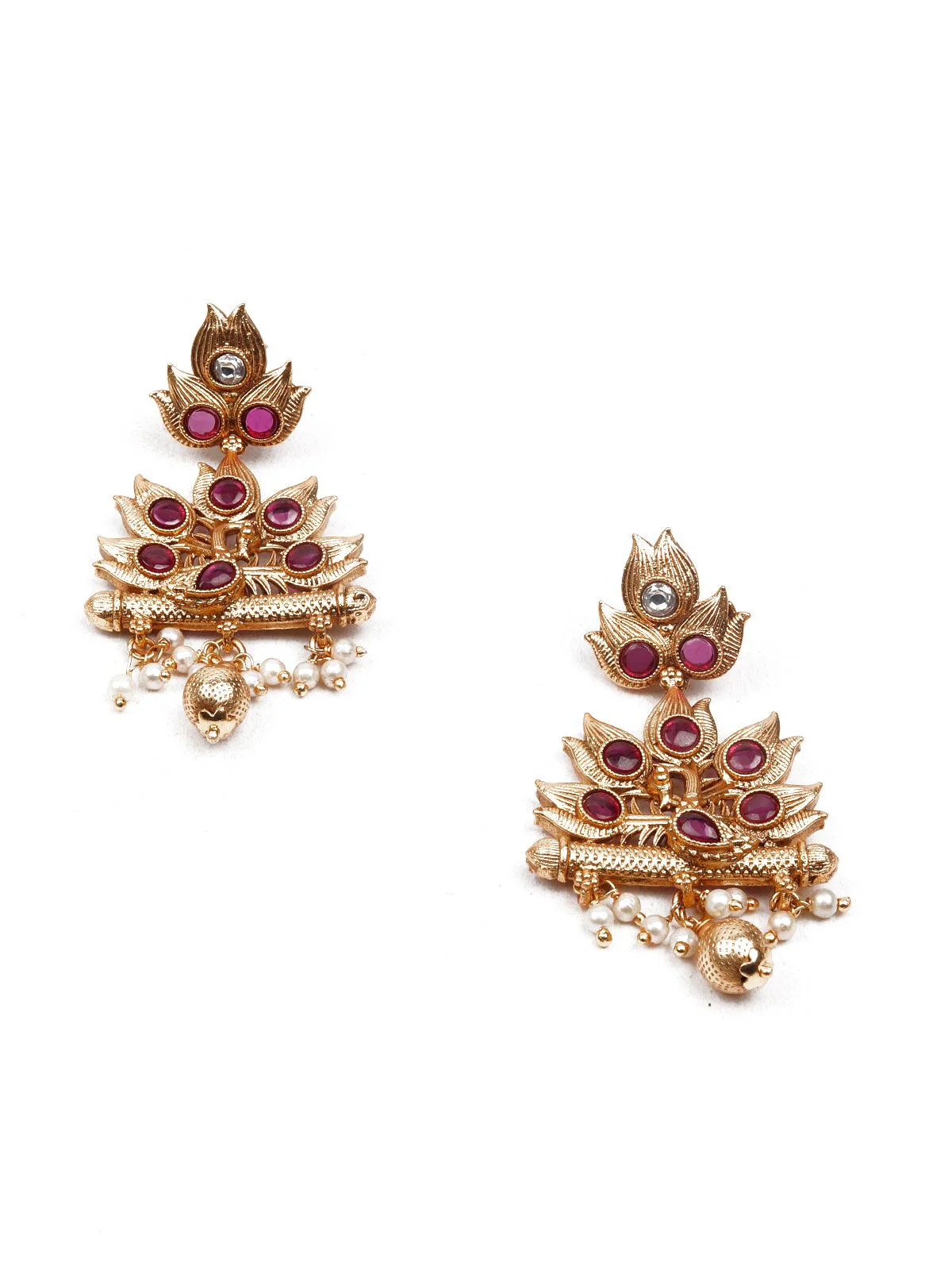 Odette Women Gold Ethnic Necklace - Image 7