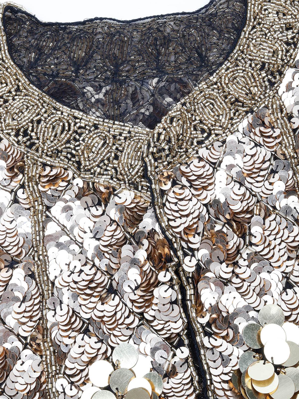 Odette Women Gold Tasseled Cape - Image 3