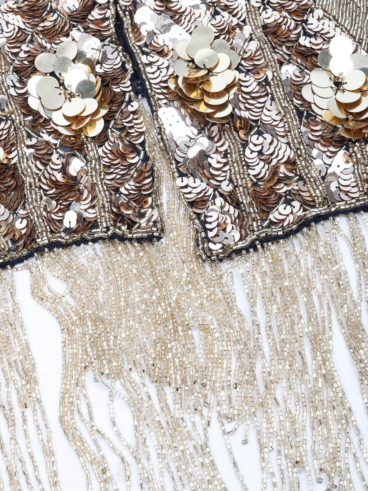 Odette Women Gold Tasseled Cape - Image 6