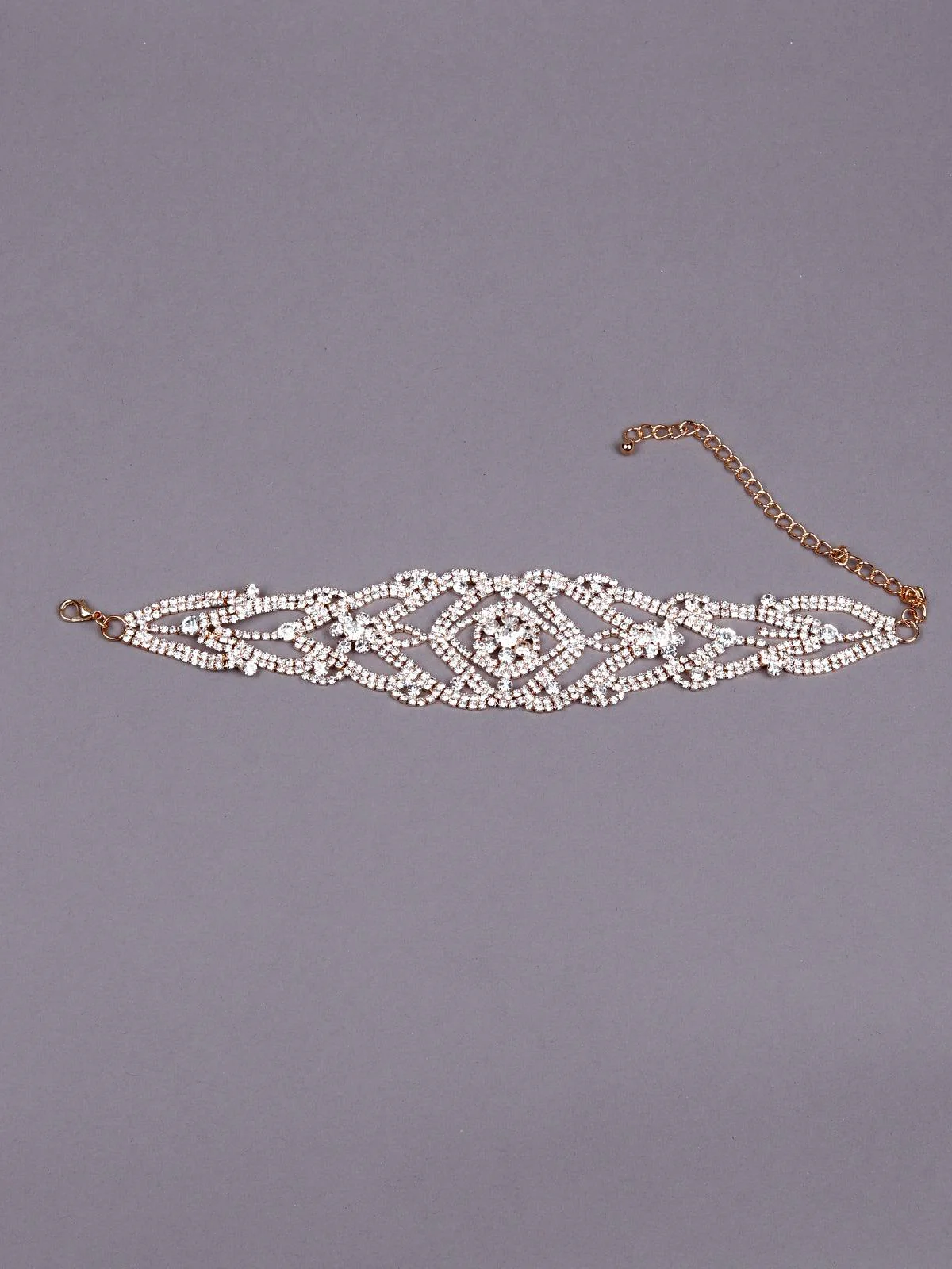 Odette Women Gold-Tone Crystal Choker - Image 3