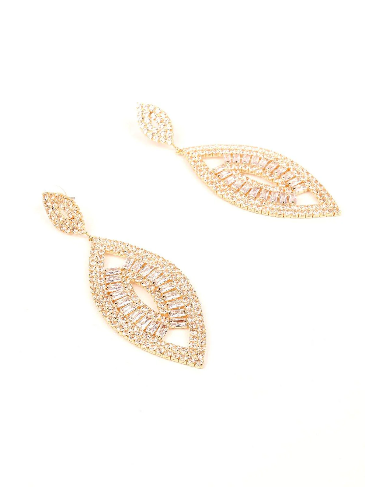 Odette Women Gold Metal Earrings - Image 5