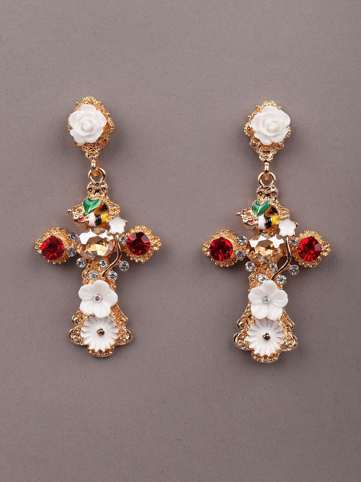 Odette Women Gold Metal Earrings - Image 3