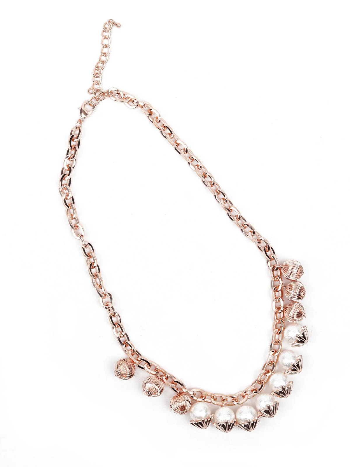 Odette Women Gold-Tone Metal Pearl Necklace - Image 4
