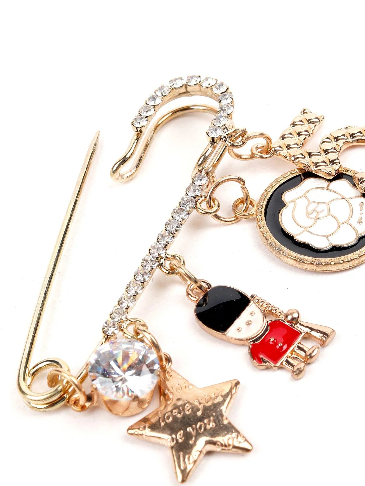 Odette Women Gold-Metal Pin Brooch - Image 5