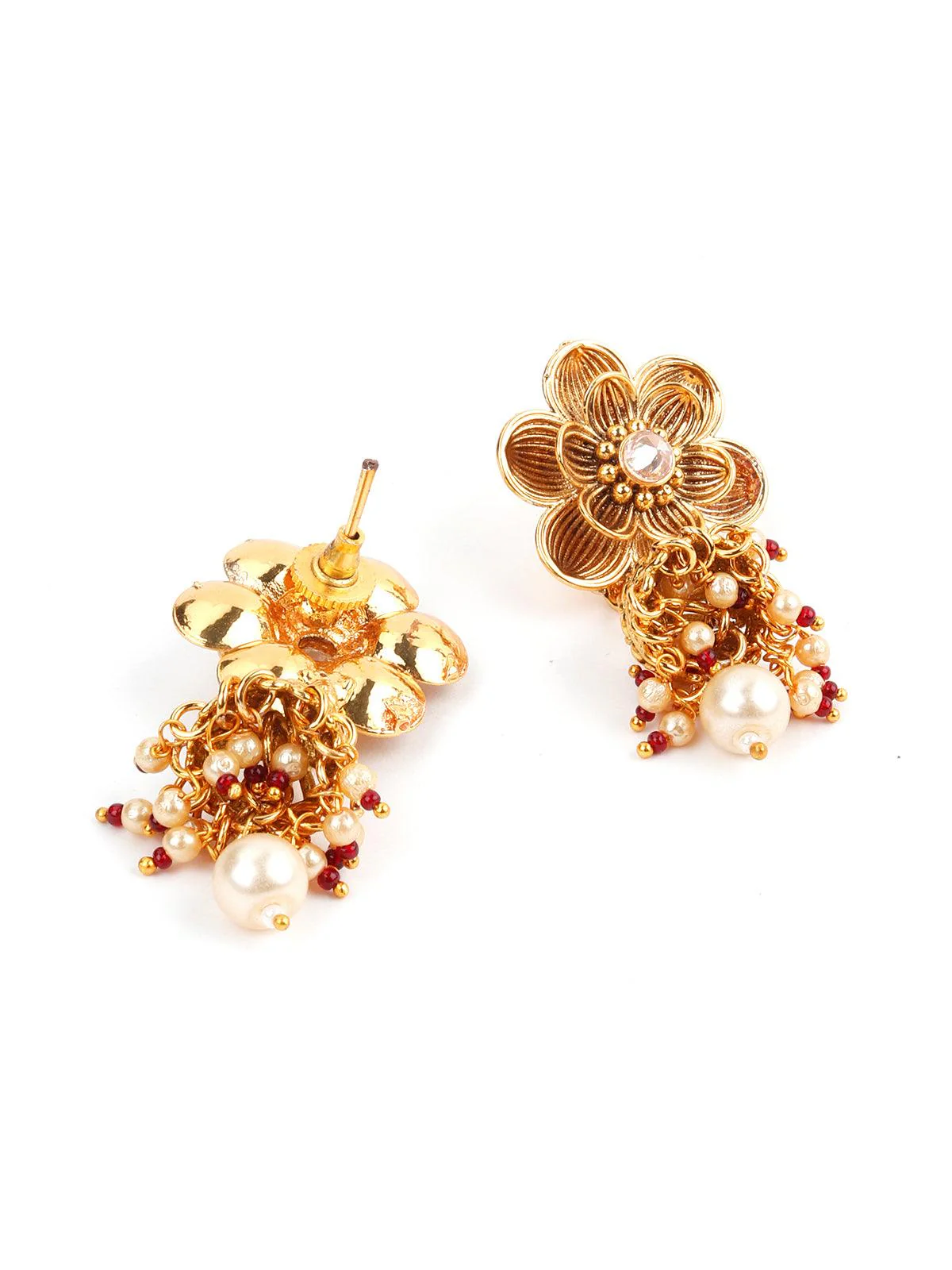Odette Women Gold Tone Floral Choker Set - Image 6