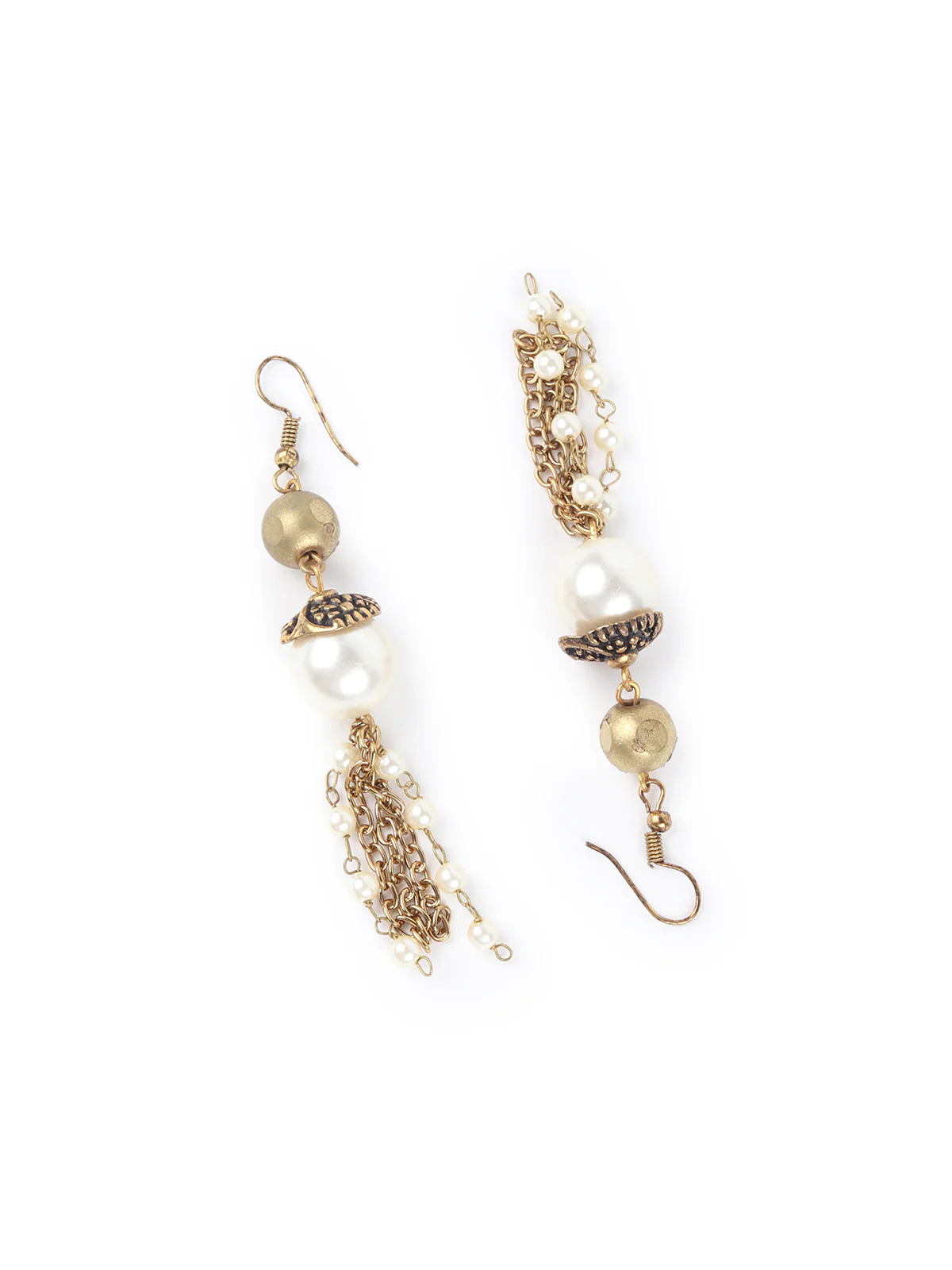 Odette Women Gold Tone Multistring Tribal Necklace Set - Image 6