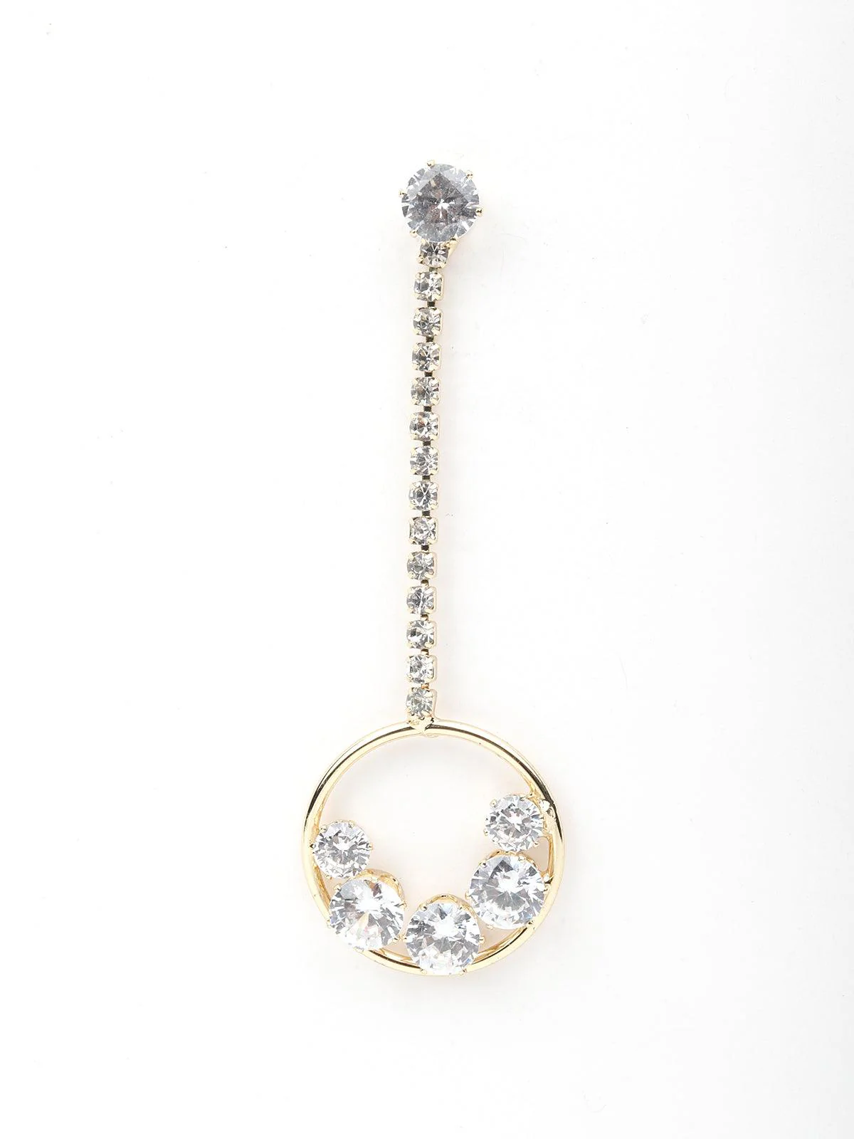 Odette Women Gold Tone Round Drop-Dangle Earrings - Image 4