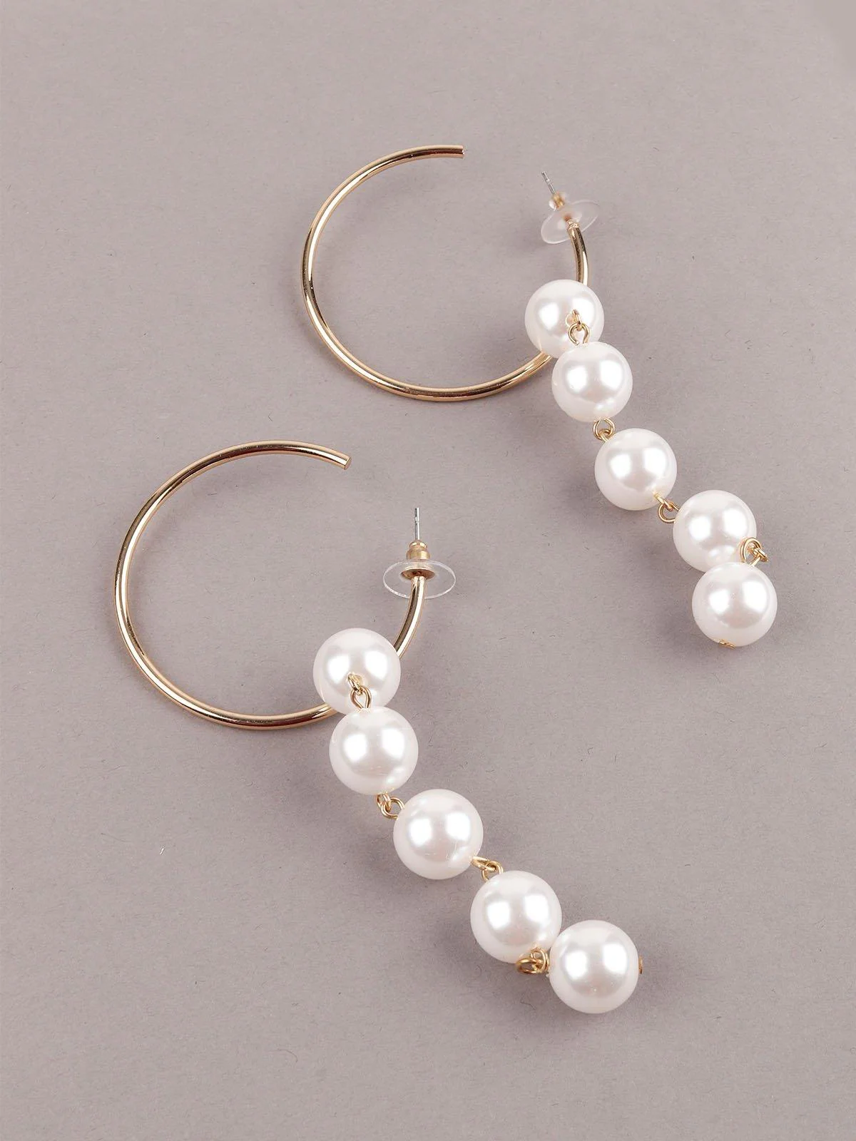 Odette Women Gold Metal Earrings - Image 5