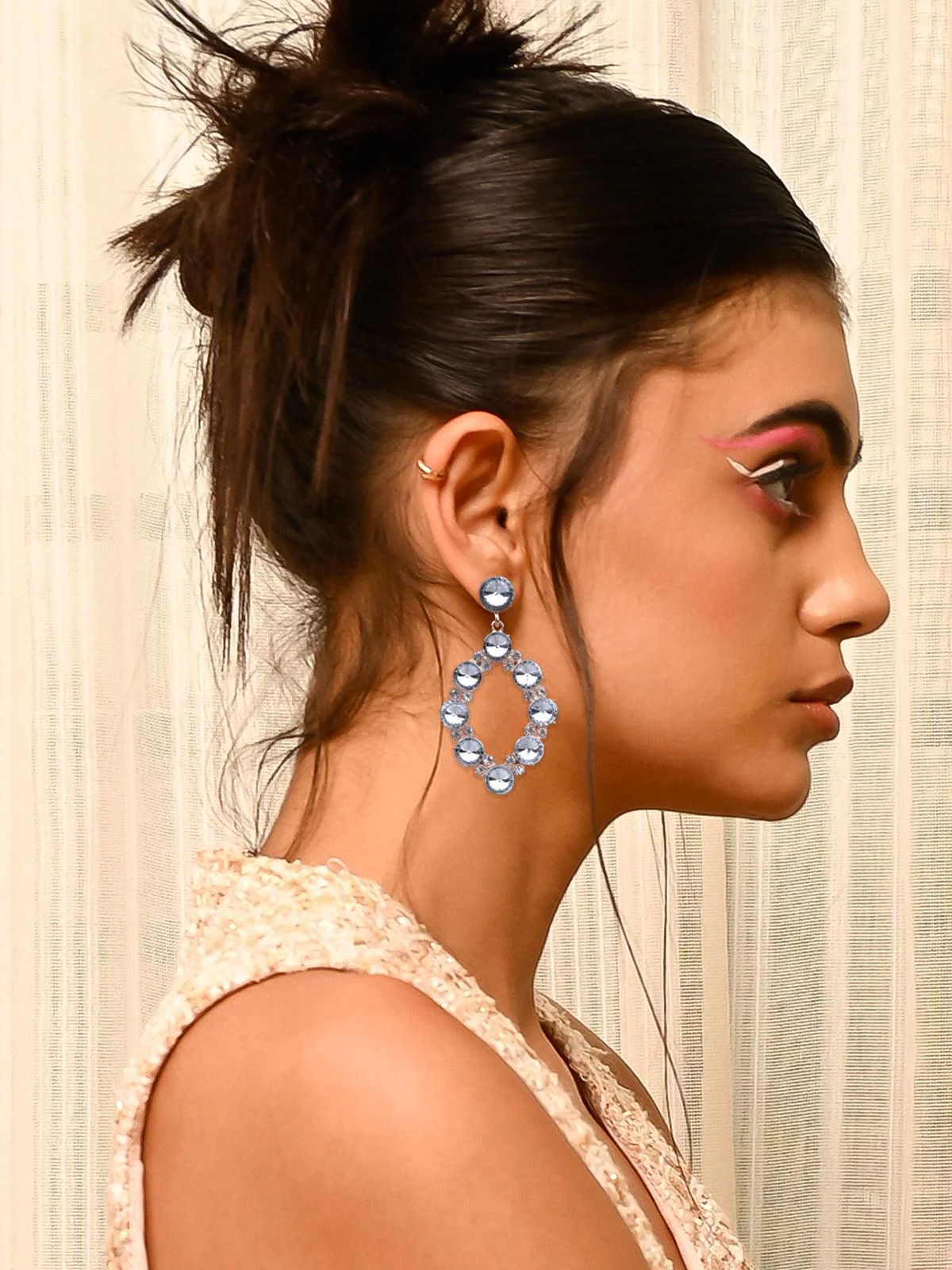 Odette Women Multicolour Dropmetal Earrings - Image 2