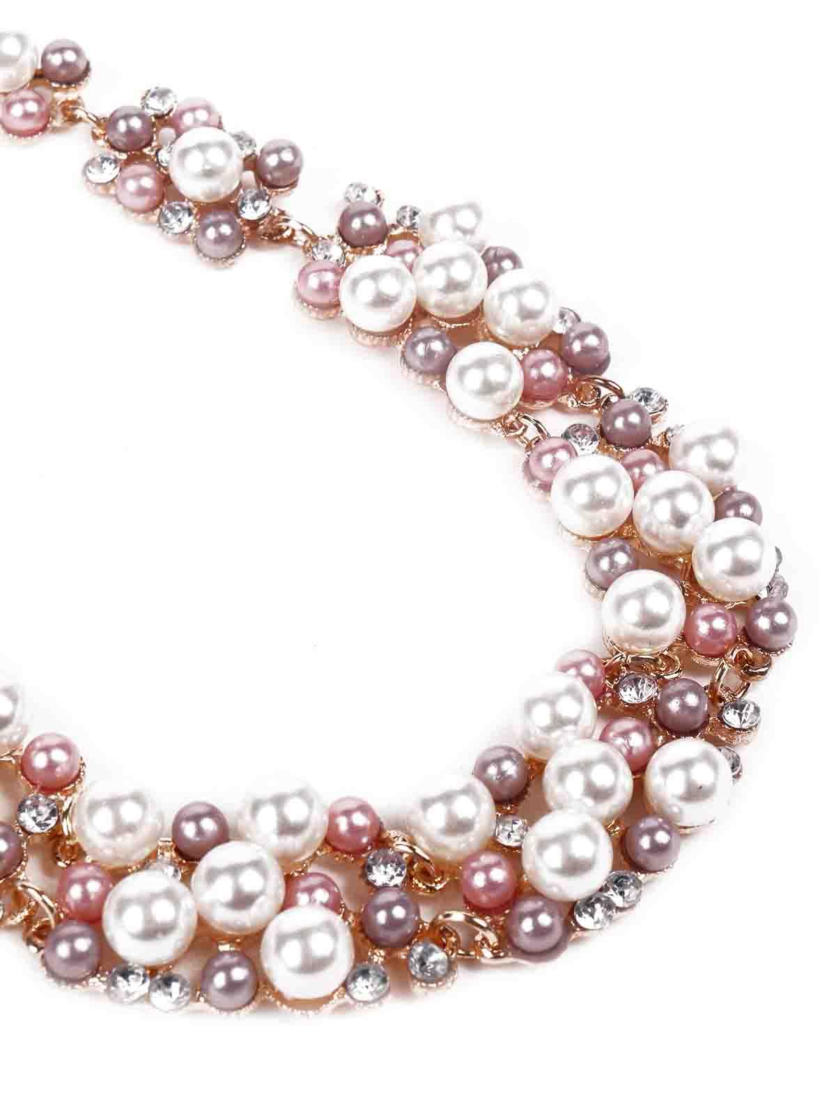 Odette Women Rose Gold And Whitewhite Necklace - Image 5