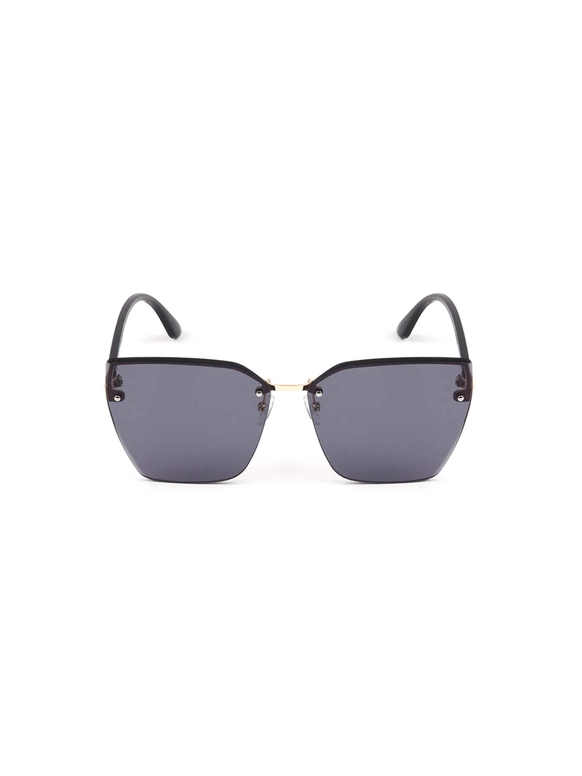 Odette Women Gorgeous Black Shaded Cat Eye Sunglasses - Image 7