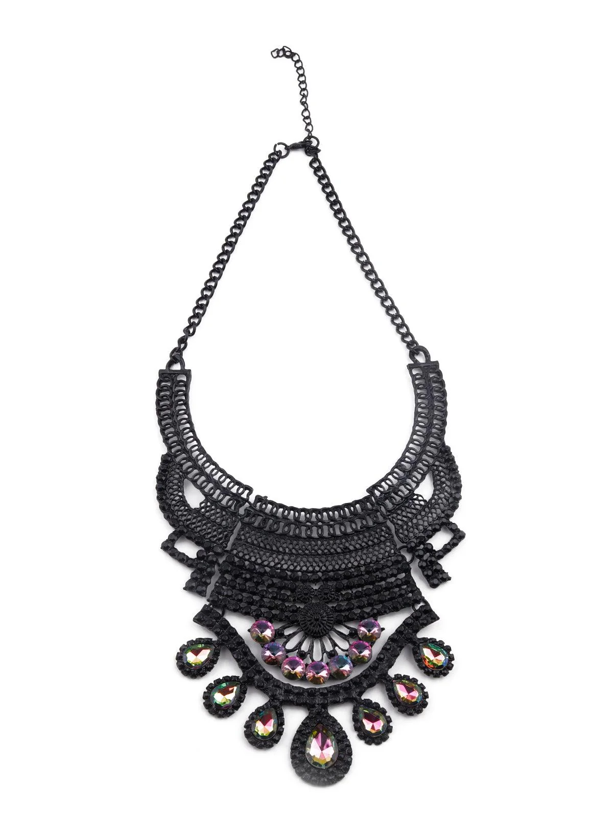 Odette Gorgeous Black Silhouette Necklace For Women - Image 3