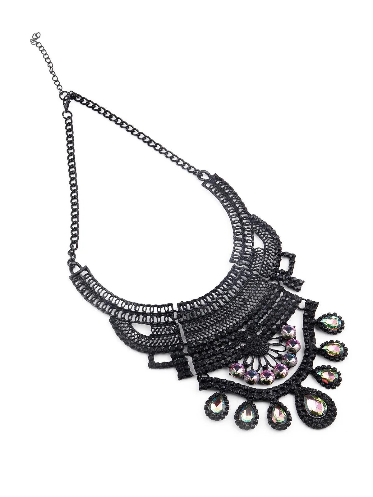 Odette Gorgeous Black Silhouette Necklace For Women - Image 4