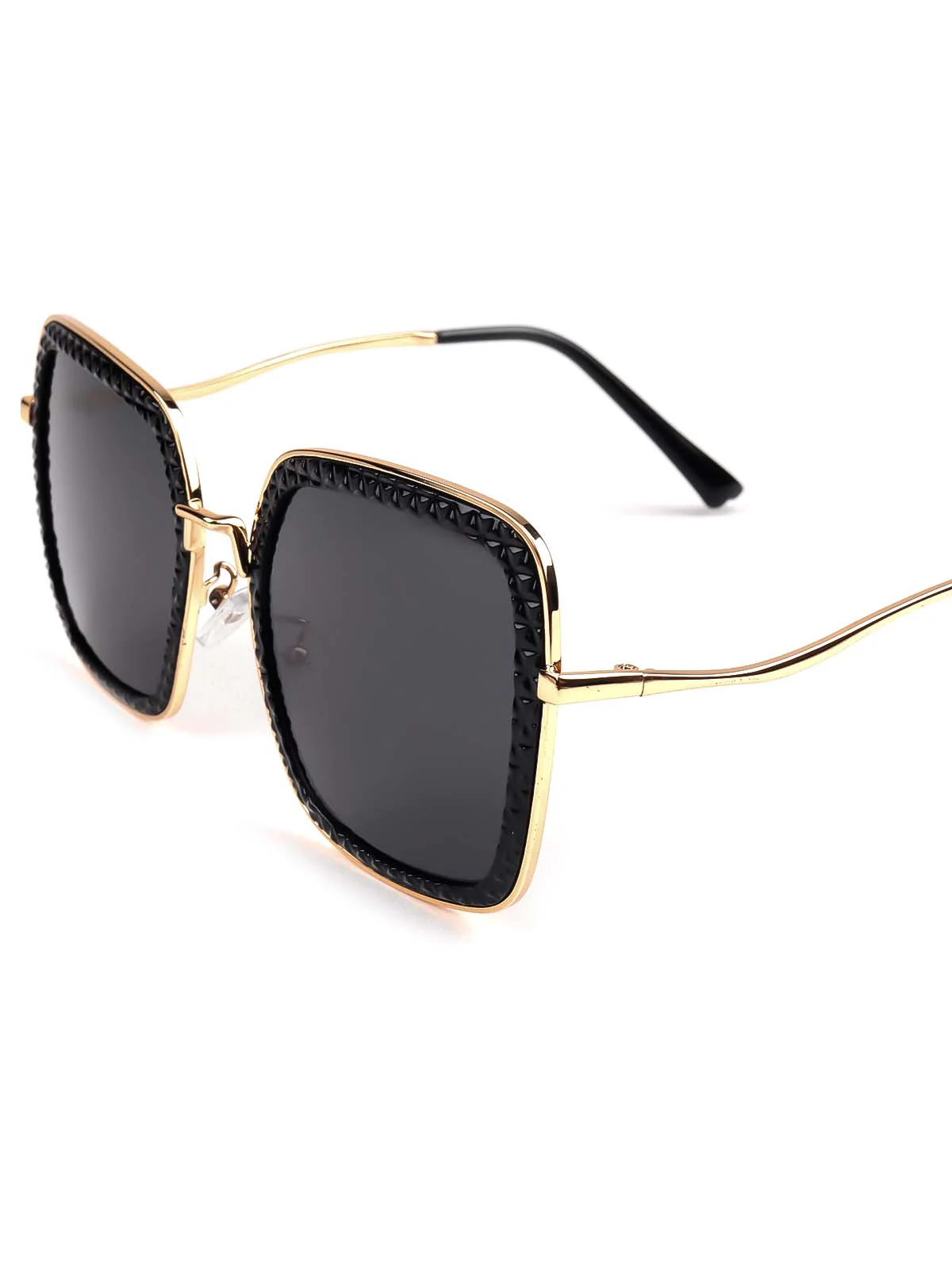 Odette Women Gorgeous Black Studded Sunglasses - Image 8