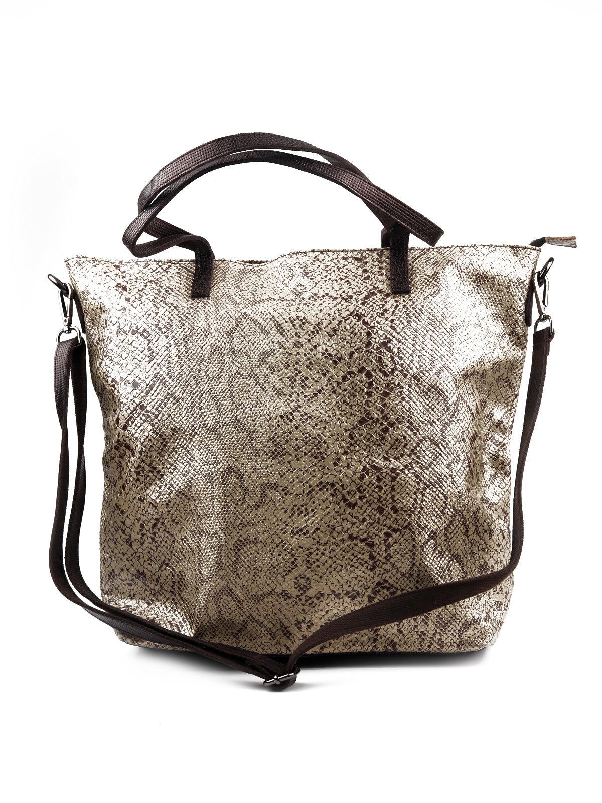 Odette Women Gorgeous Brown Printed Handbag - Image 3