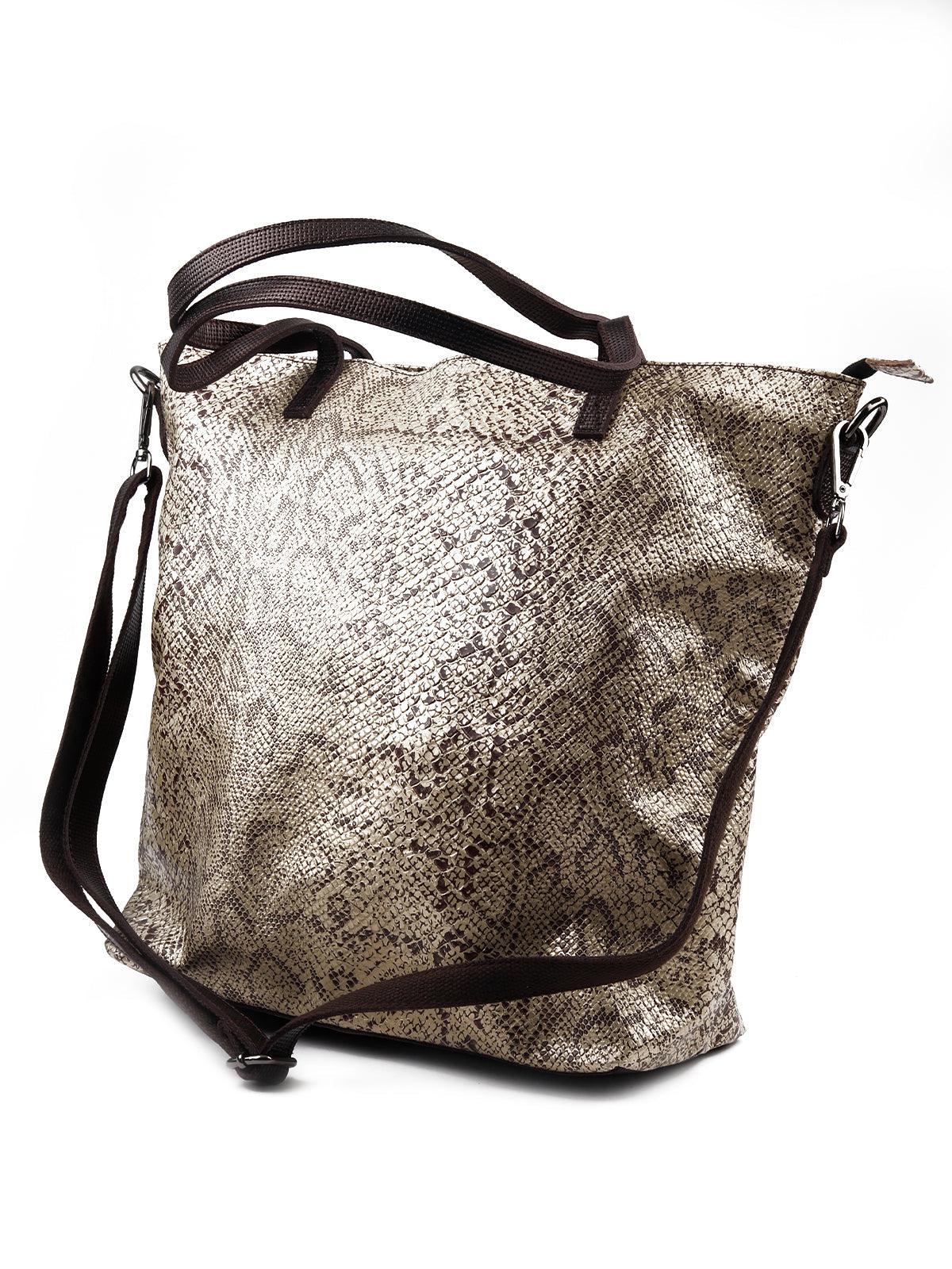 Odette Women Gorgeous Brown Printed Handbag - Image 4