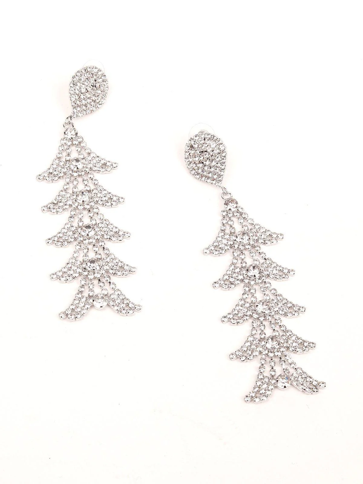 Odette Women Silver Metal Earrings - Image 5