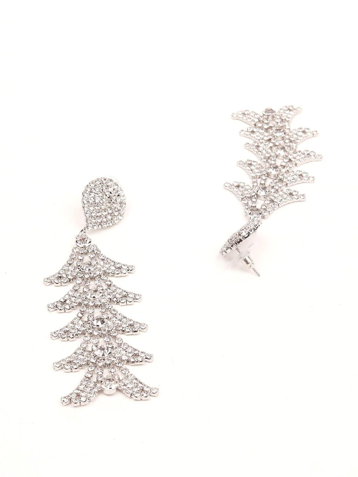 Odette Women Silver Metal Earrings - Image 6