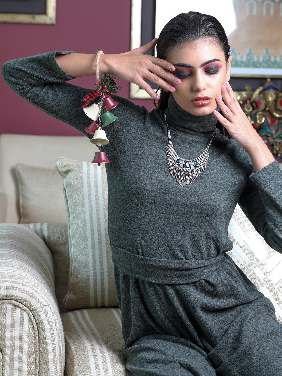 Odette Women Blue Metal Necklace - Image 2