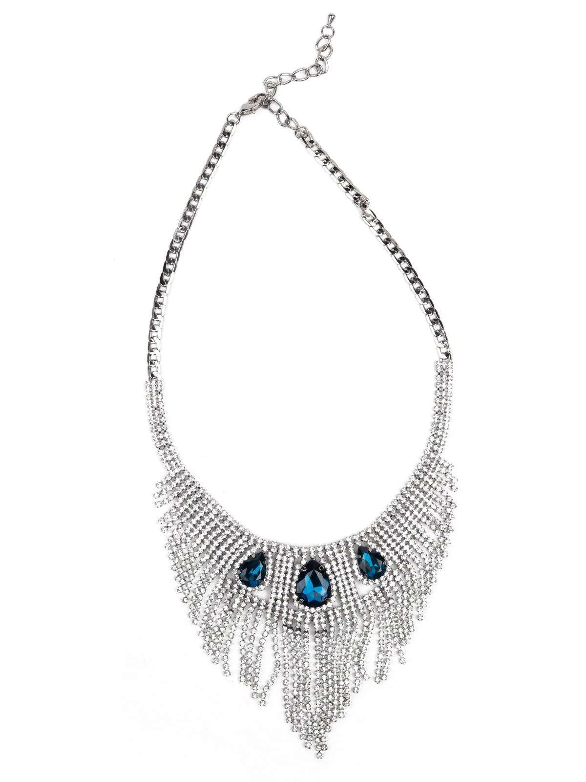 Odette Women Blue Metal Necklace - Image 3