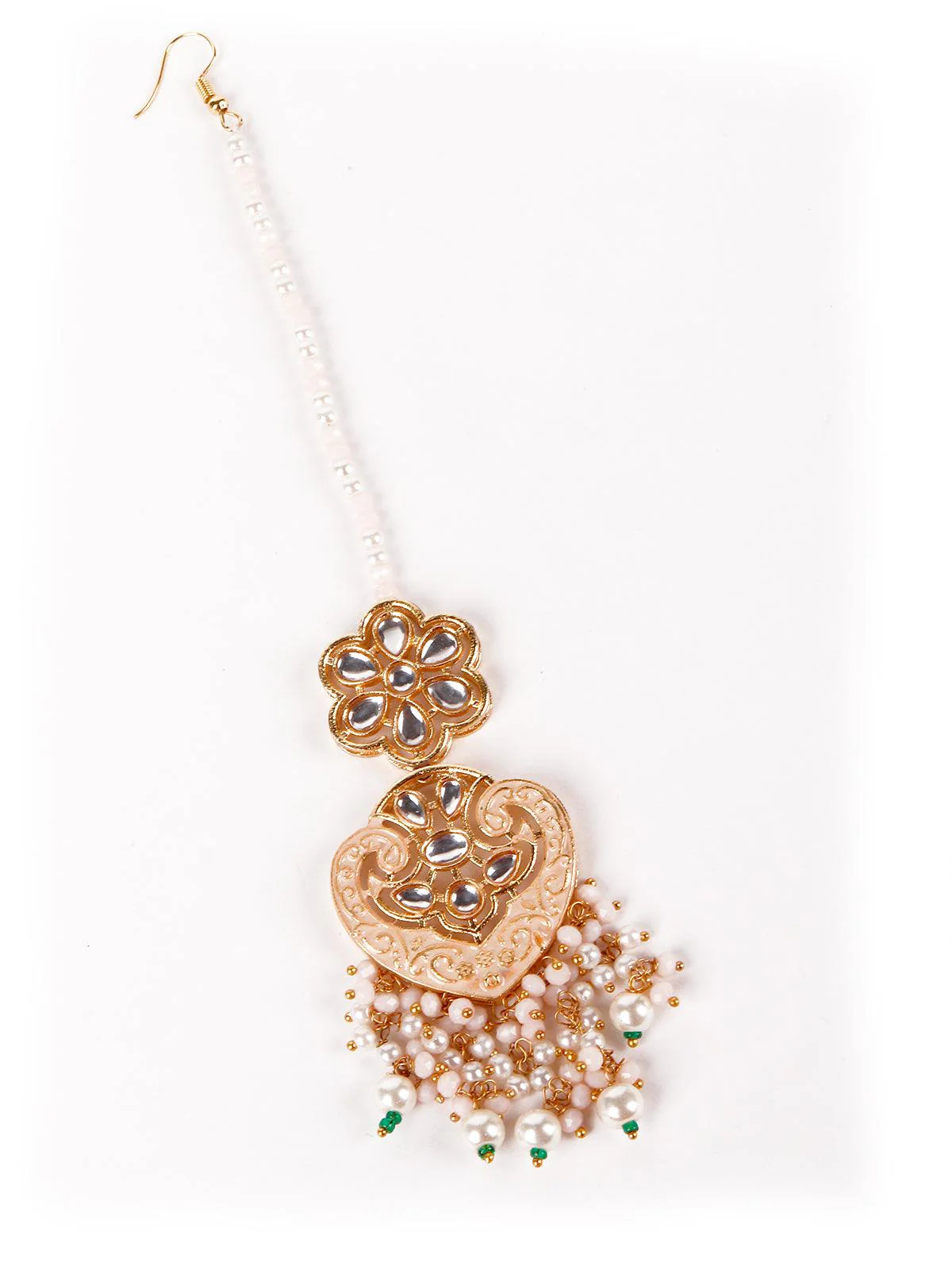 Odette Gorgeous Gold Embellished Necklace Set For Women - Image 6