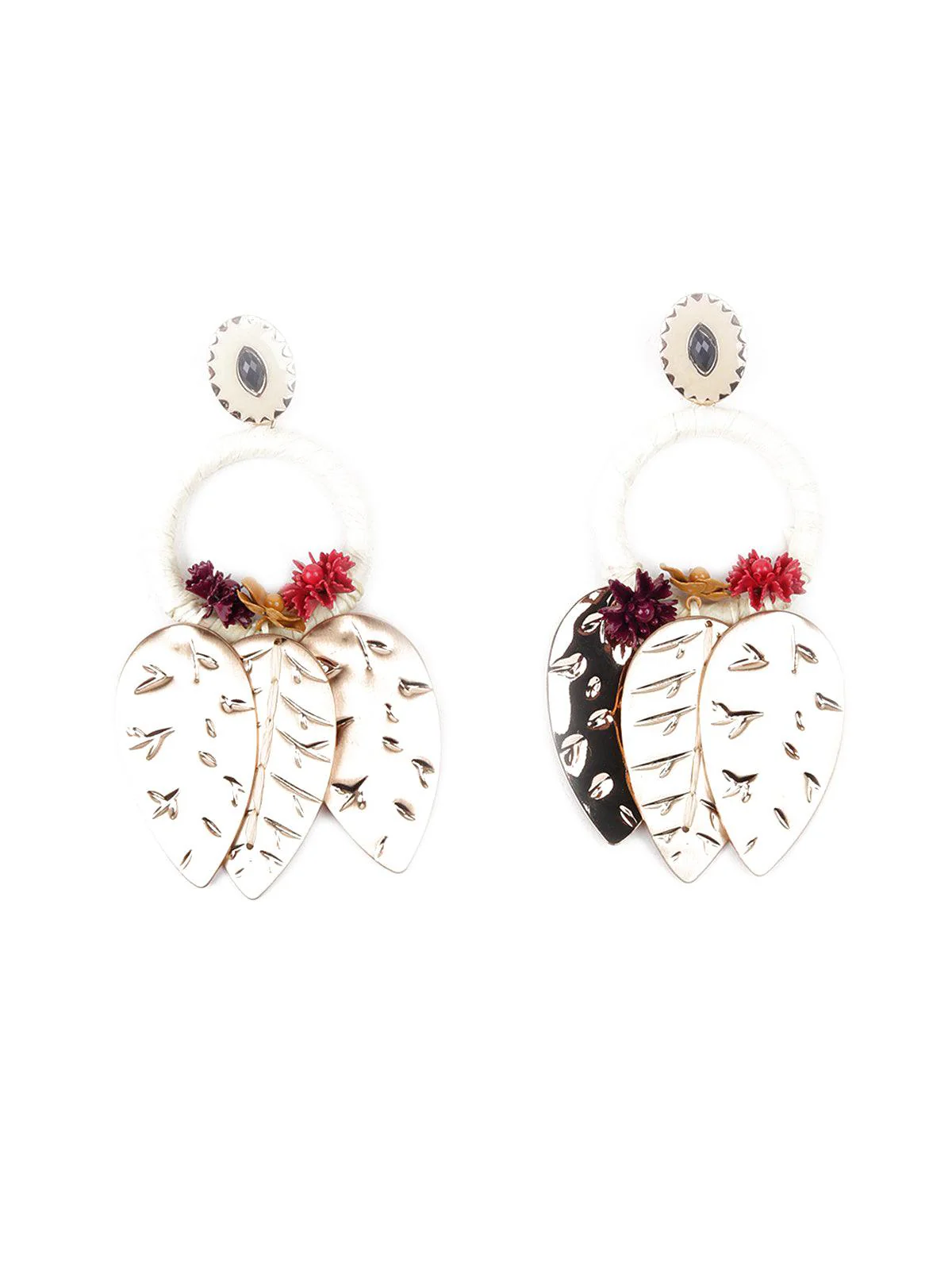 Odette Women Gold Metal Earrings - Image 3