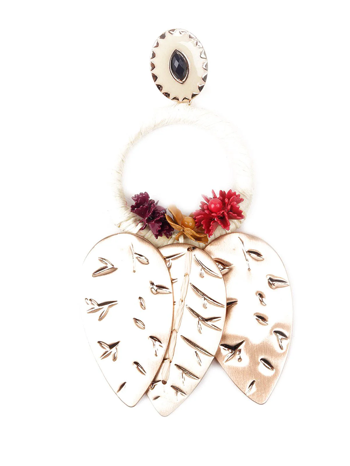 Odette Women Gold Metal Earrings - Image 4