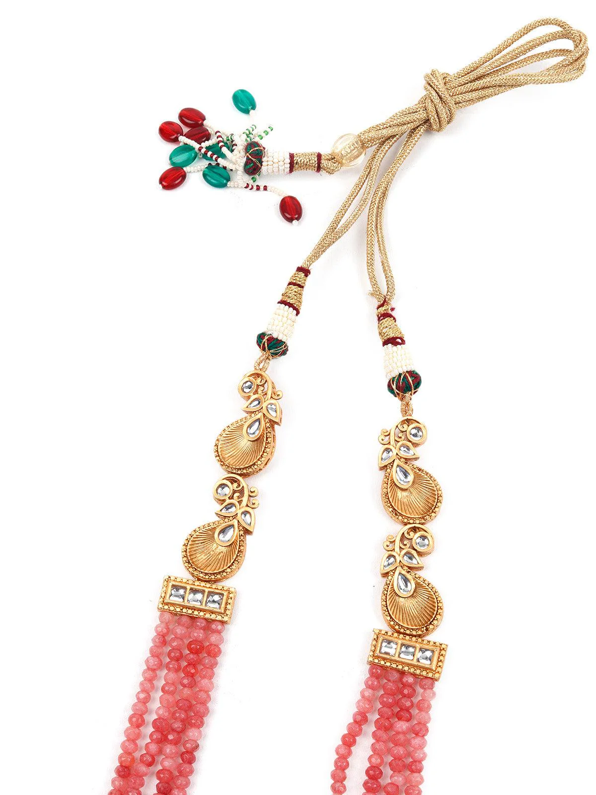 Odette Gorgeous Long Gold Necklace Set For Women - Image 5