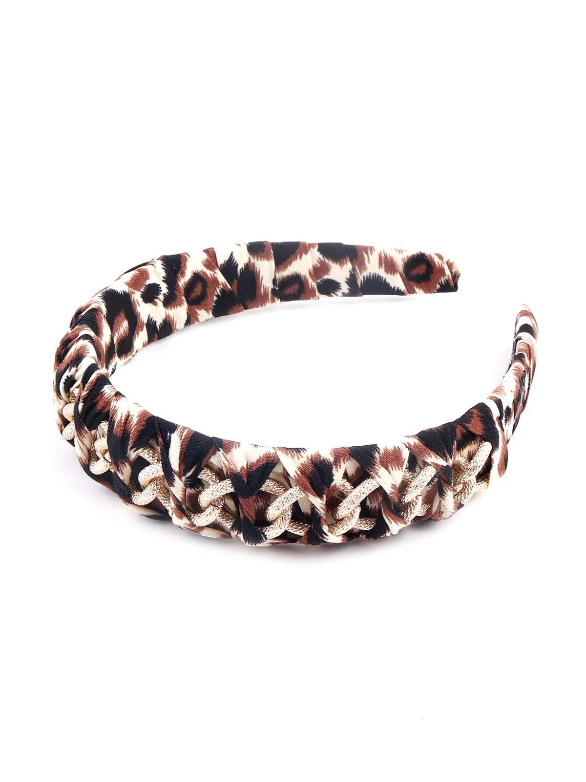 Odette Women Gorgeous Multicolor Printed Hairband - Image 4
