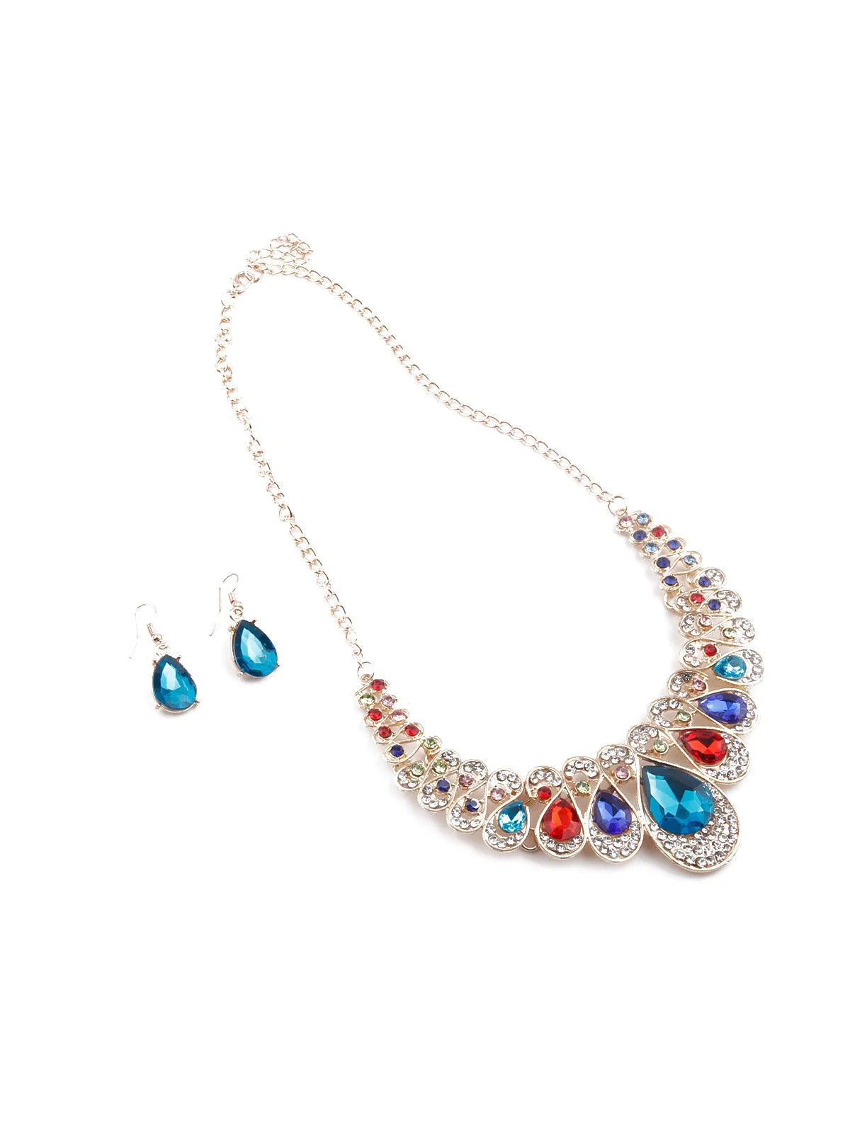 Odette Gorgeous Multicoloured Princess Necklace Set For Women - Image 3