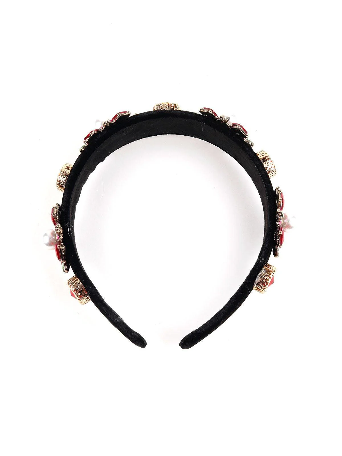 Odette Women Red Polyester Hairband - Image 4