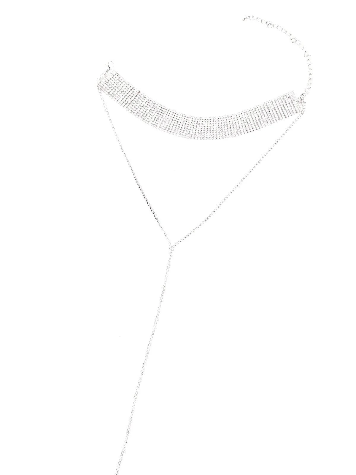 Odette Women Silver Metal Statement Necklace - Image 3