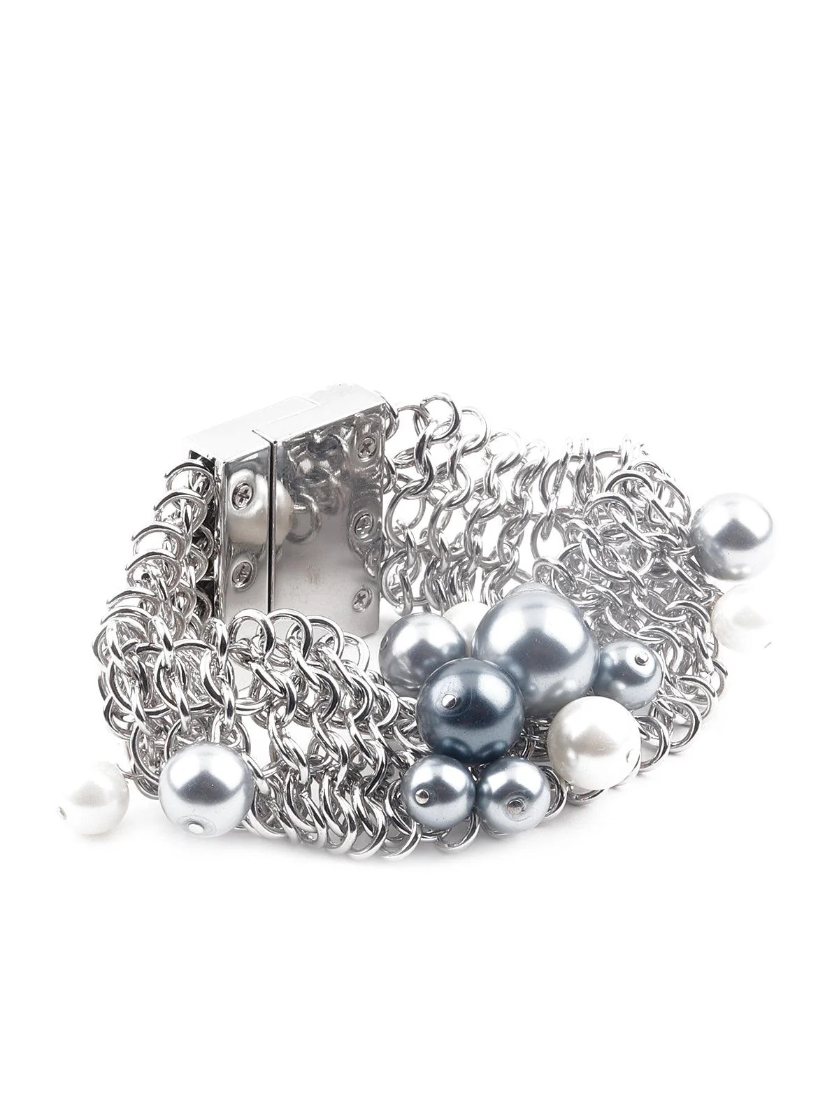 Odette Women Gorgeous Silver Tone Alluring Bracelet - Image 3