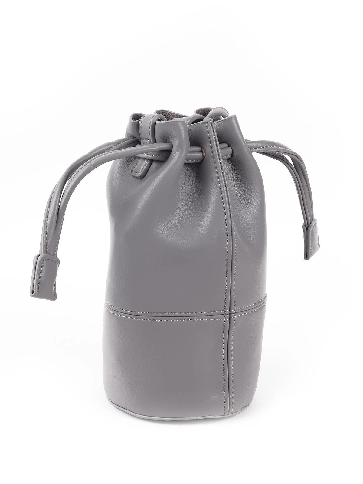 Odette Gorgeous Solid Grey Sling Bag For Women - Image 5