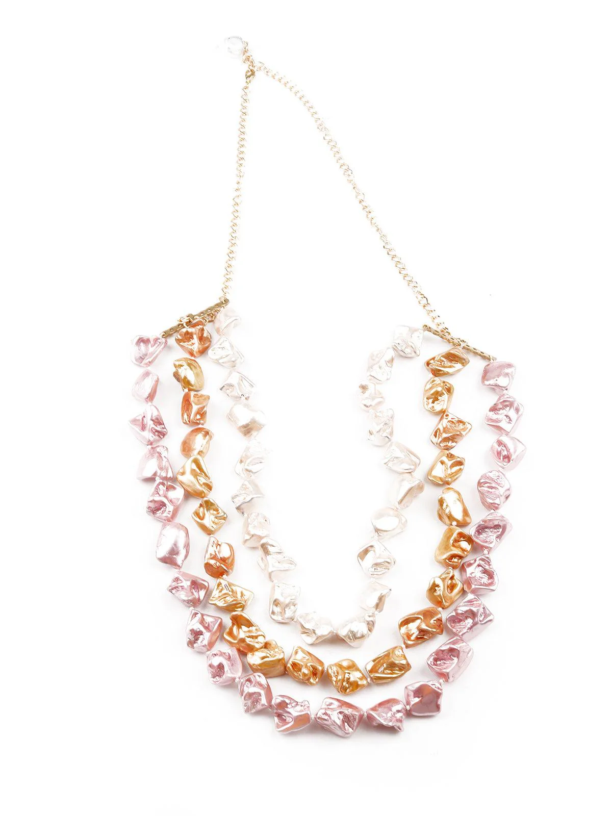 Odette Women Gorgeous Three-Layered Stoned Necklace - Image 3