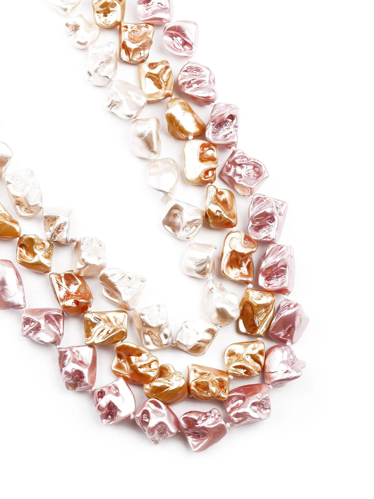 Odette Women Gorgeous Three-Layered Stoned Necklace - Image 5