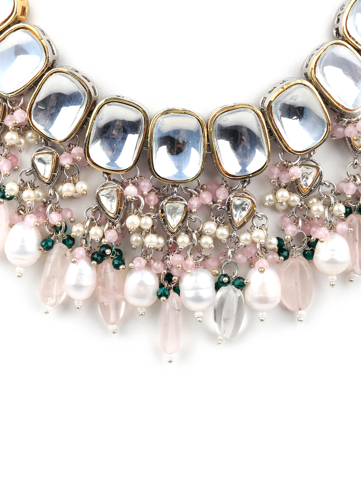 Odette White Choker Kundan Set For Women - Image 4