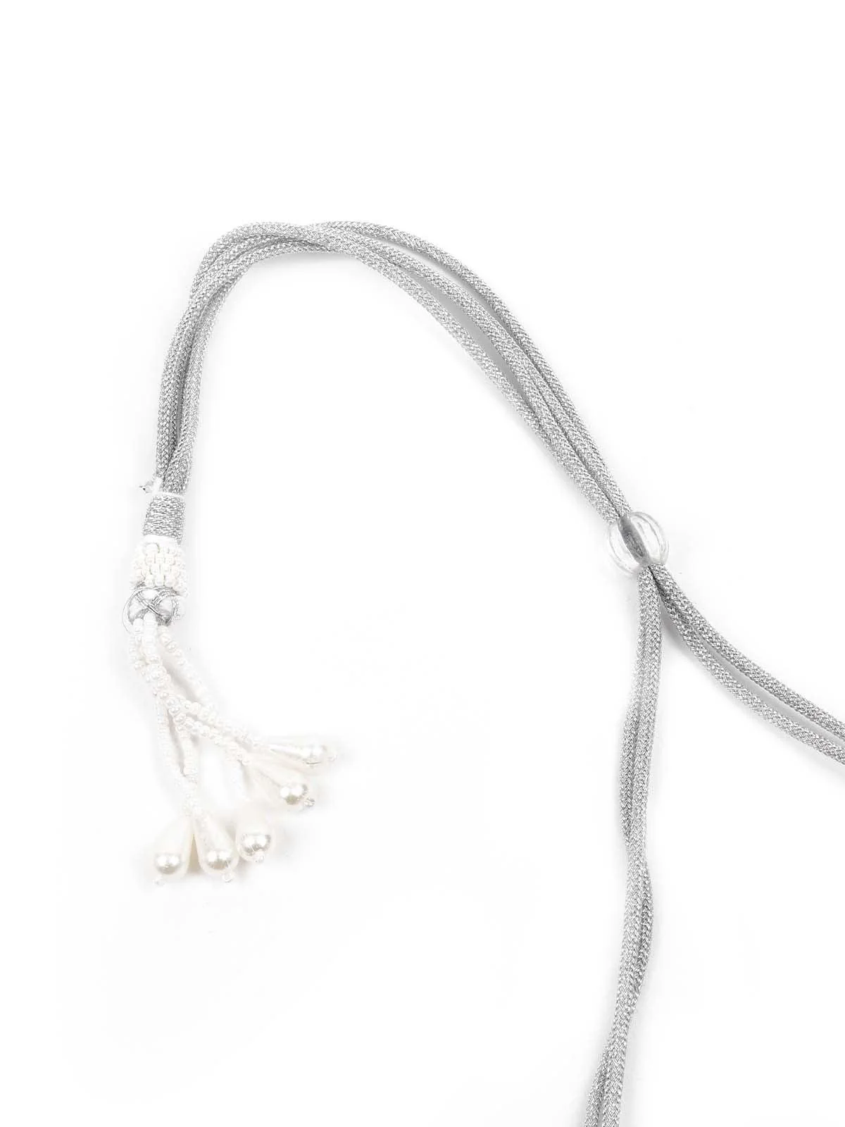 Odette Women Graceful All White Choker Set - Image 6