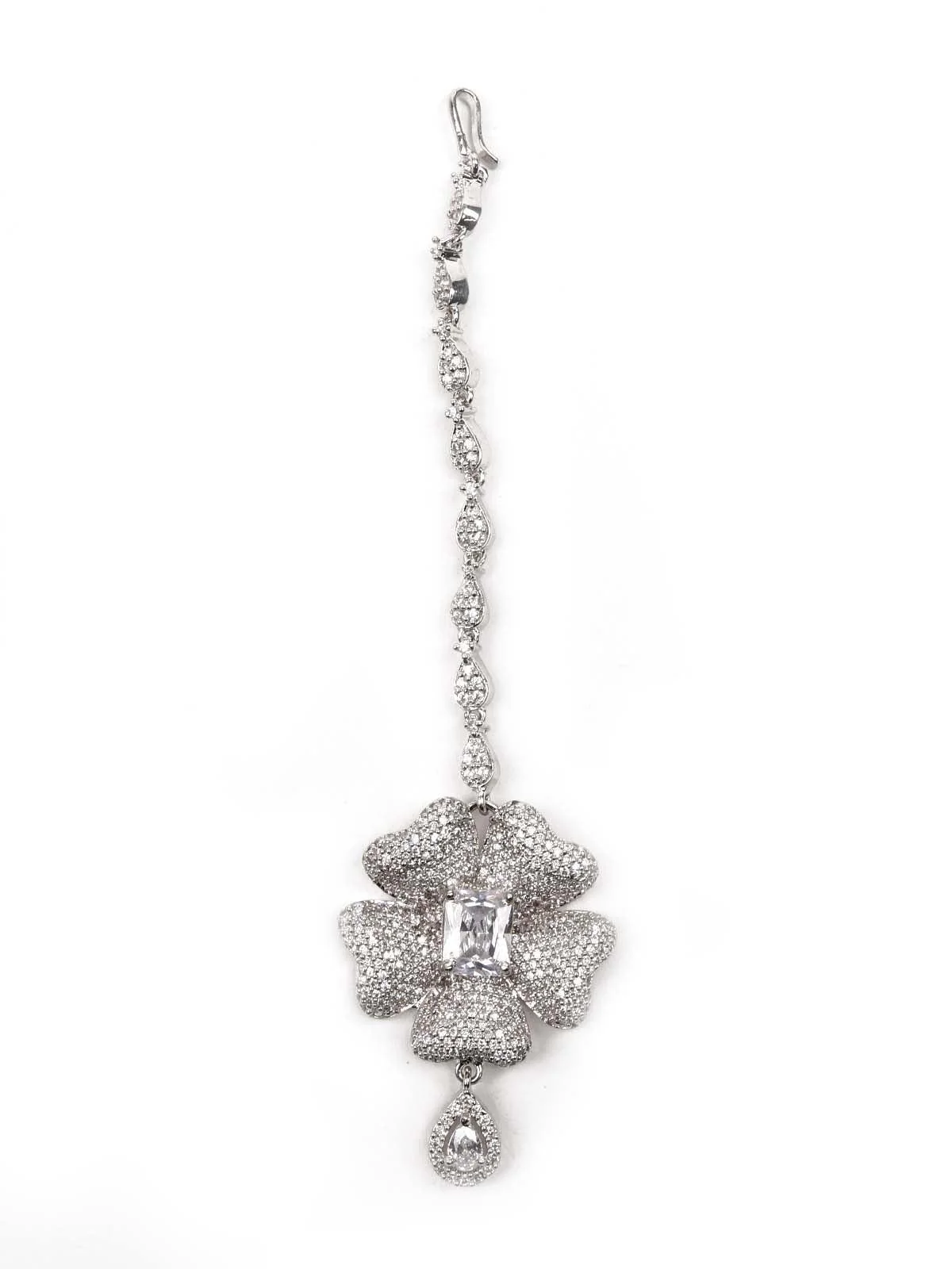 Odette Women Graceful All White Choker Set - Image 7