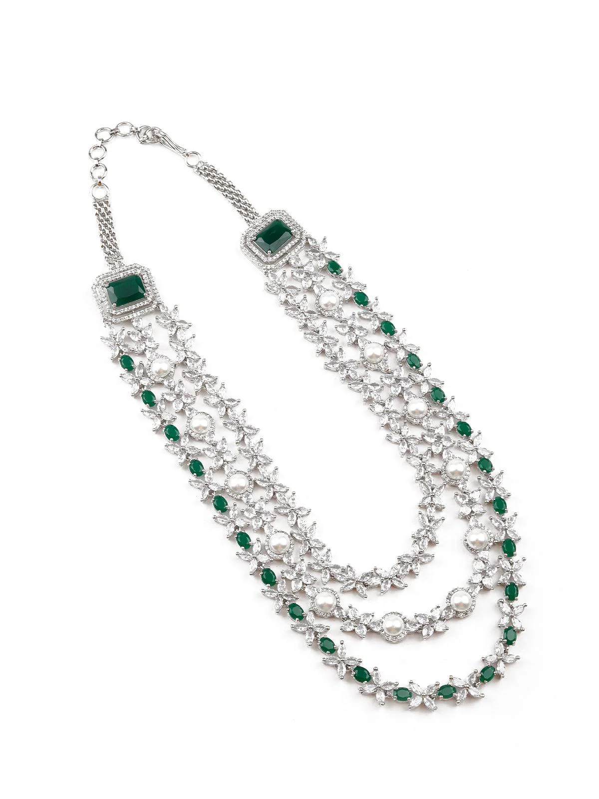 Odette Green Elegant Necklace Set For Women - Image 4